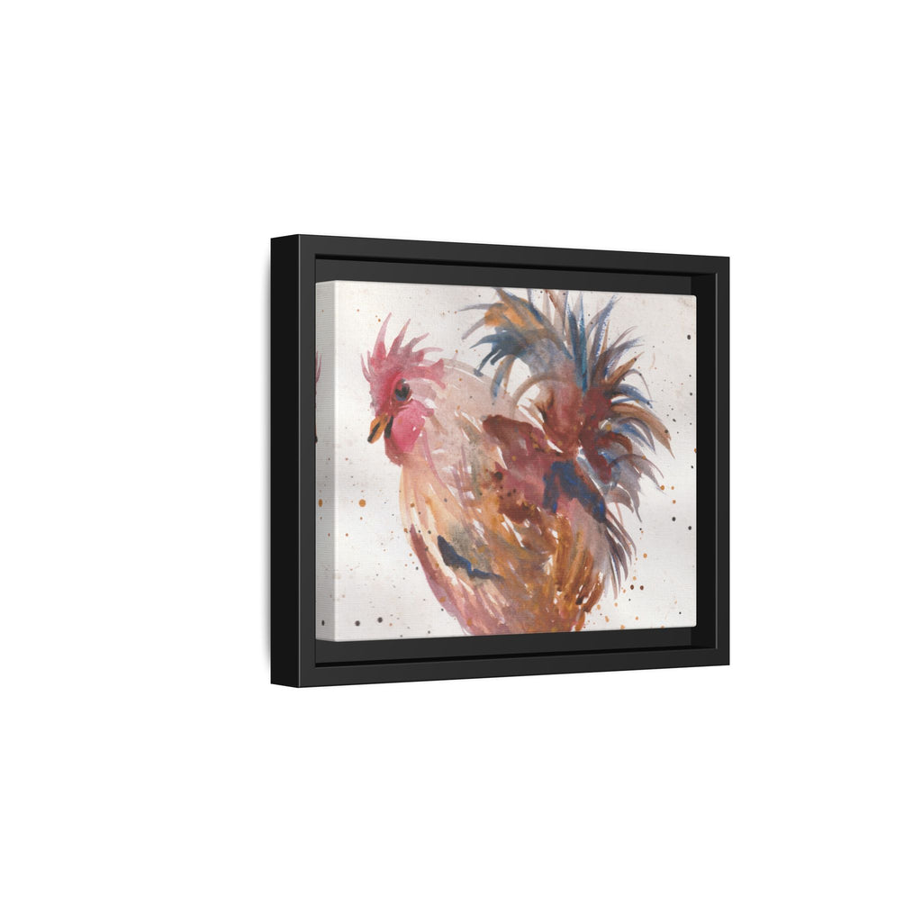 Watercolor Matte Canvas Print of Original Henrietta — Framed Farmhouse Wall Art