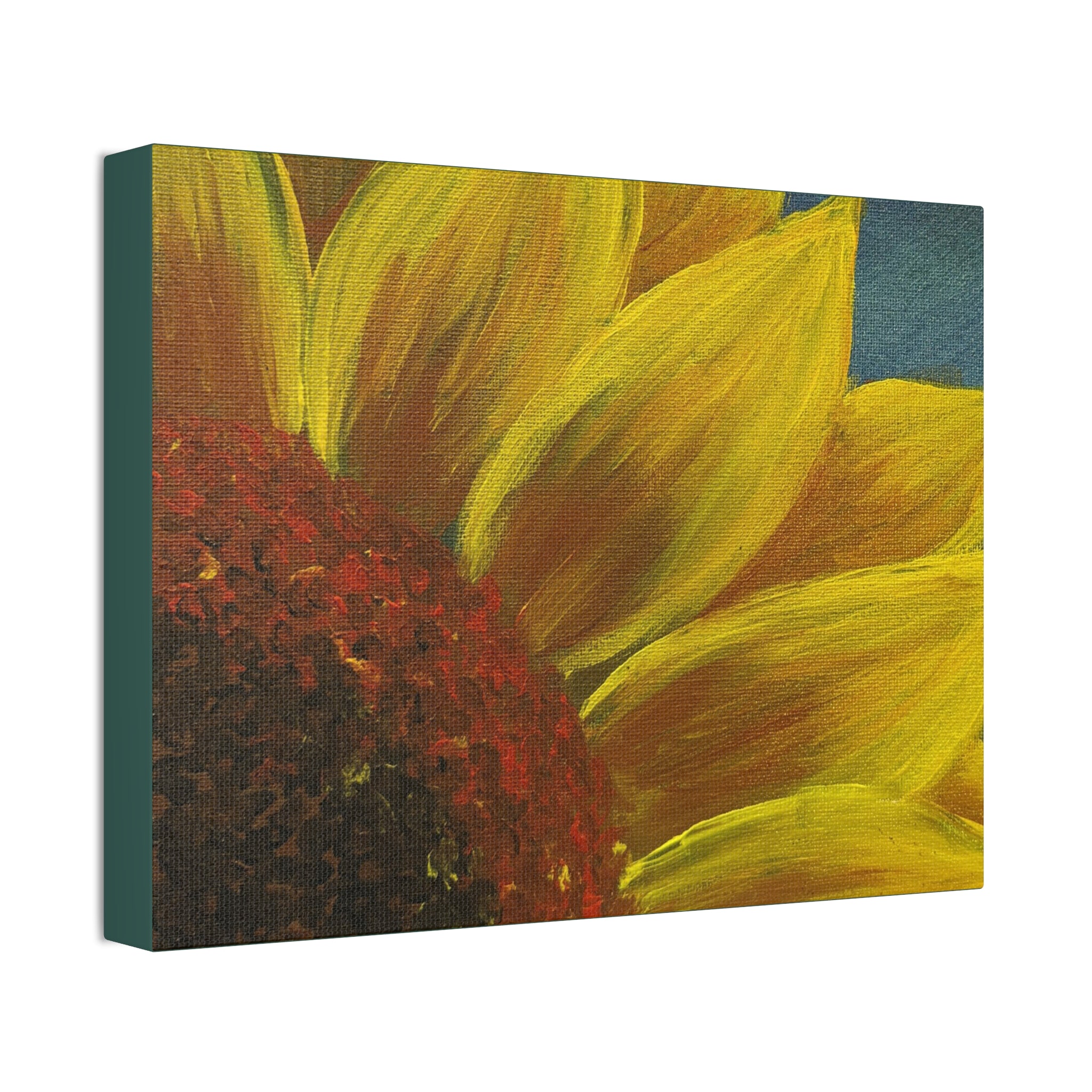 Bee's Eye View – Stretched 1.5" Yellow Floral Sunflower Print