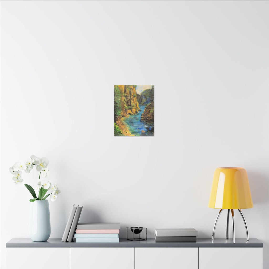 Covert Canyon Landscape Canvas Print of Original— Matte Stretched Wall Art