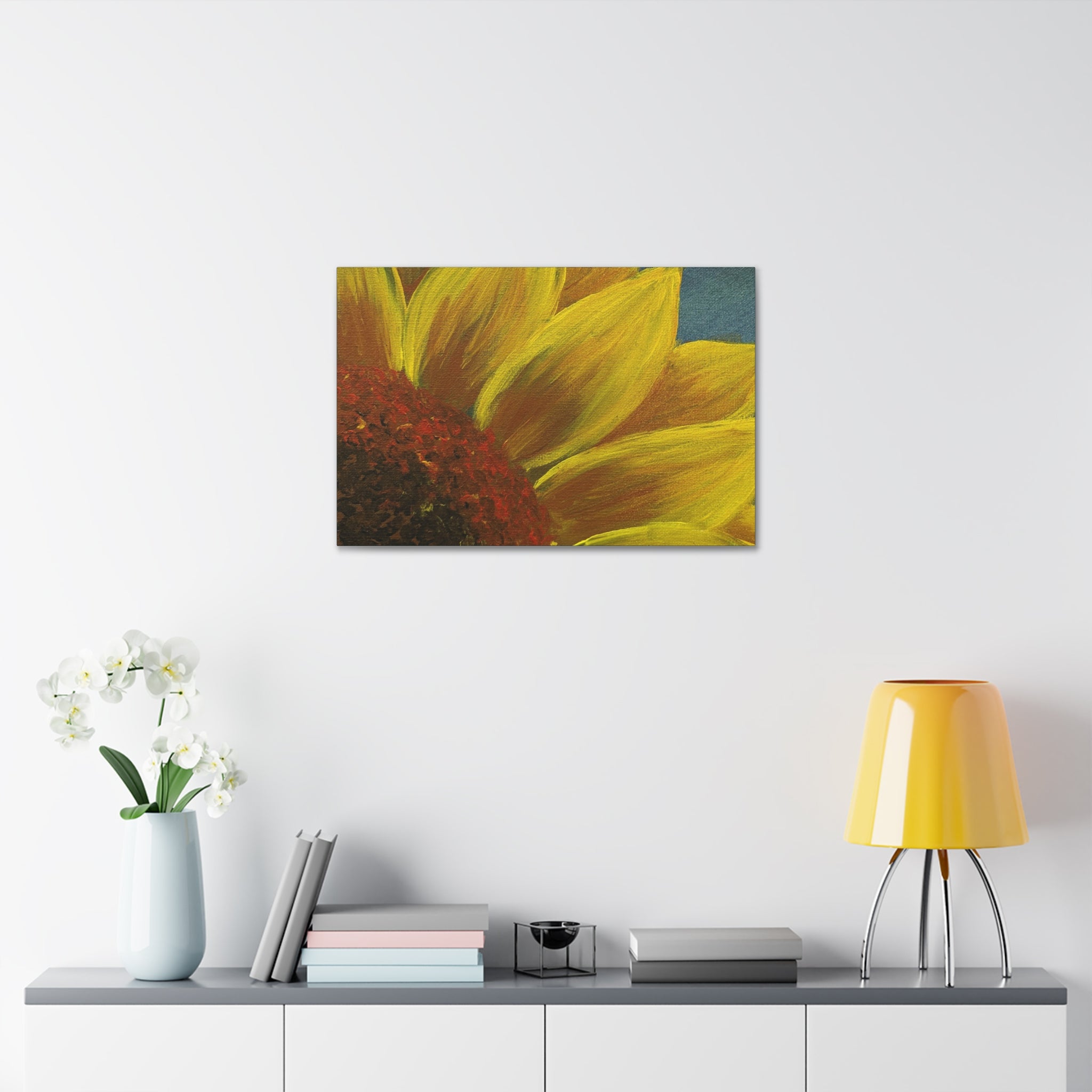 Bee's Eye View – Stretched 1.5" Yellow Floral Sunflower Print