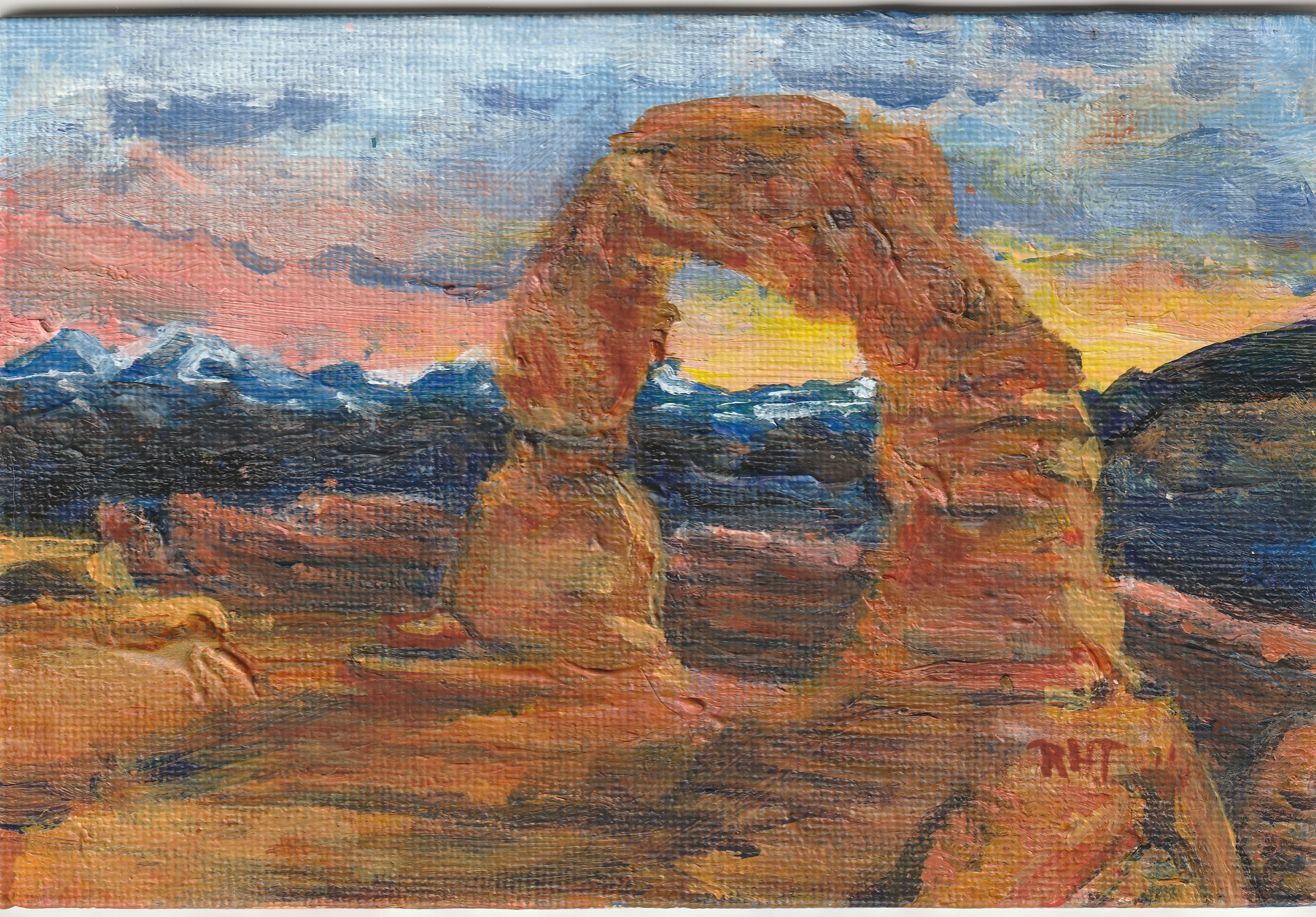 Arches 2026 — 4 in x 6 in Original Painting
