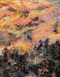 Mistbow Mountain – Original Acrylic Landscape Painting (8" x 10")