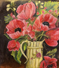 Pitcher of Poppies – Original Acrylic Painting (16" x 20" Gallery-Wrapped)