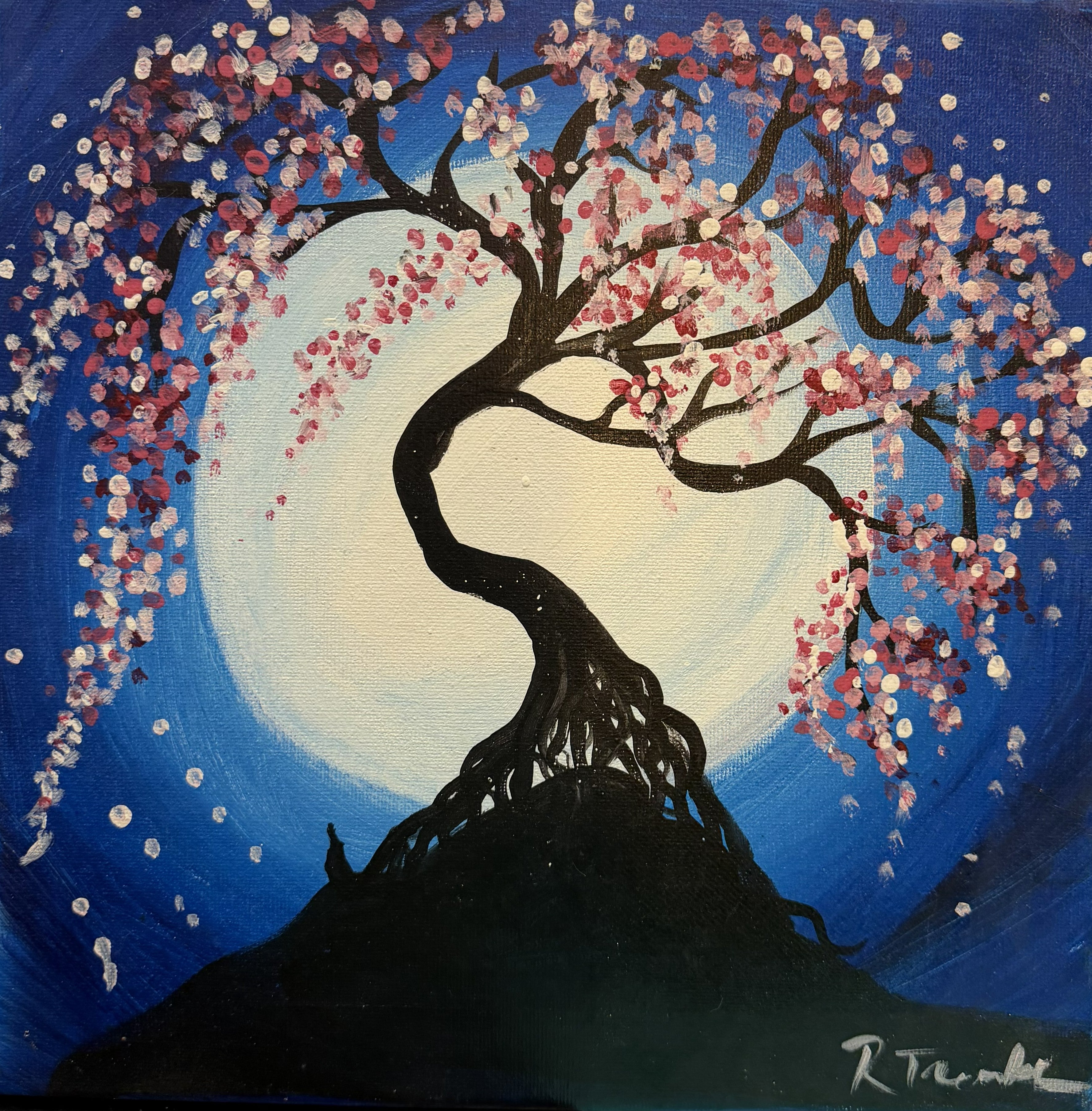Tree Glow – Original Acrylic Painting (12" x 12")