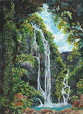 Hidden Falls – Original Acrylic Landscape Painting (8" x 10")